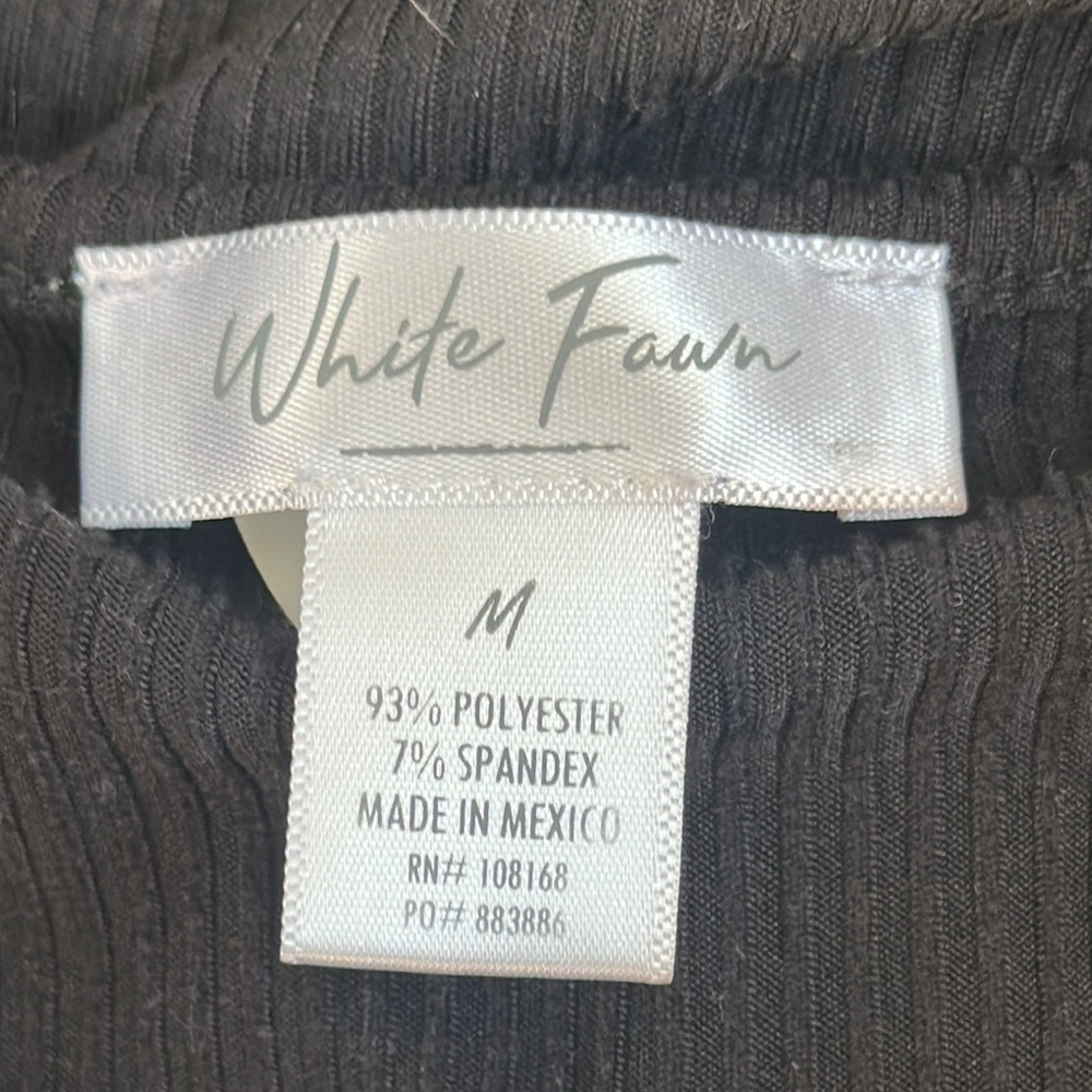 Black Ruched Top size medium - Picture 6 of 8